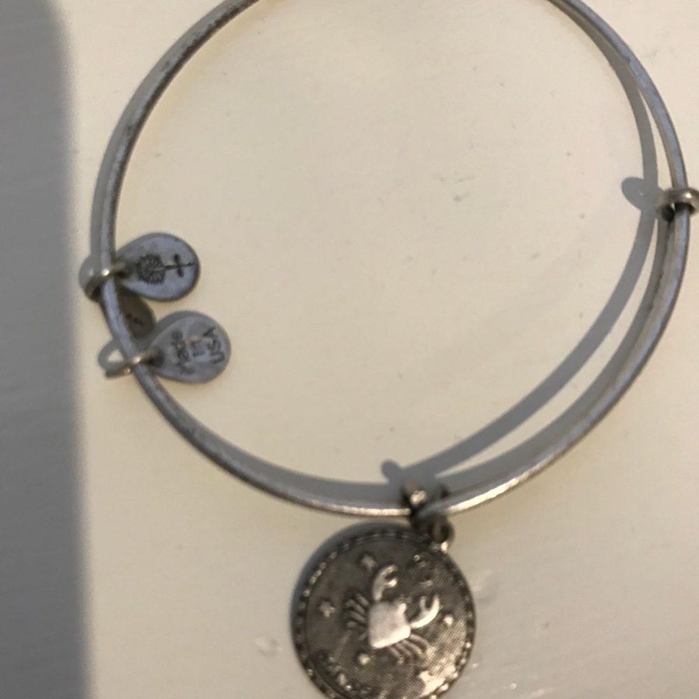 Alex and Ani Silver Zodiac Sign Cancer Bracelet